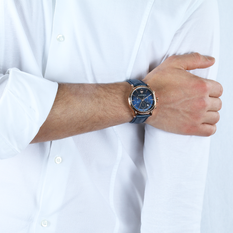 EPOCA 42mm Deep Blue Watch