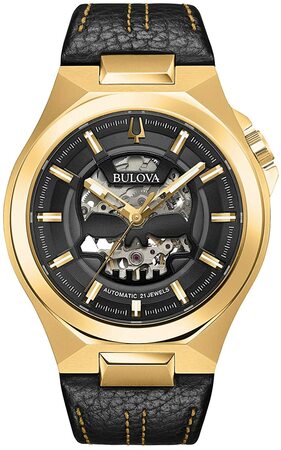 Bulova Skeleton Dial Automatic Mens Watch 97A148