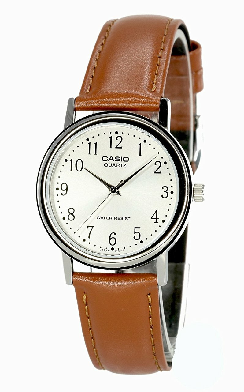Casio Leather Mens Watch