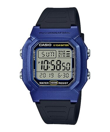 Casio W800HM-2A Classic Black & Blue Youth Series Unisex Digital Sports Watch