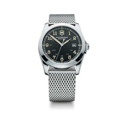 Victorinox Swiss Army Infantry Black Dial Steel Mens Watch