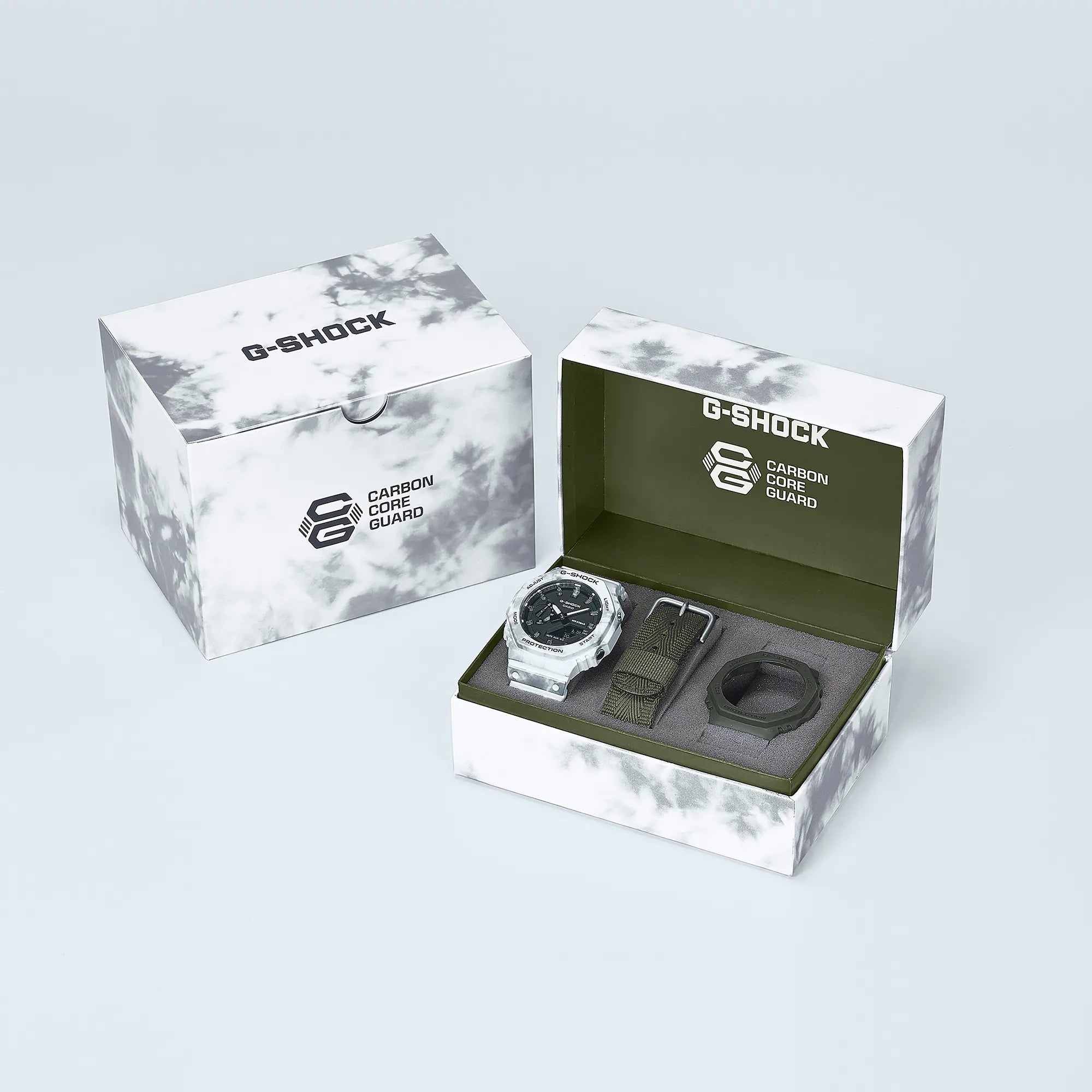 G-Shock Digital Analog White Snow Band Watch GAE2100GC-7A