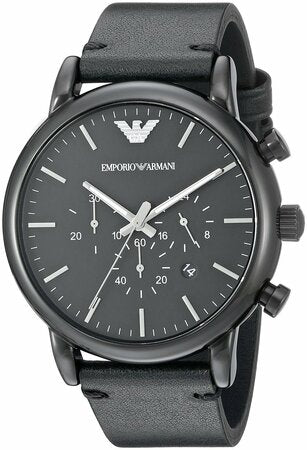 Emporio Armani Chronograph Men's Watch AR1918 Black Stainless Steel
