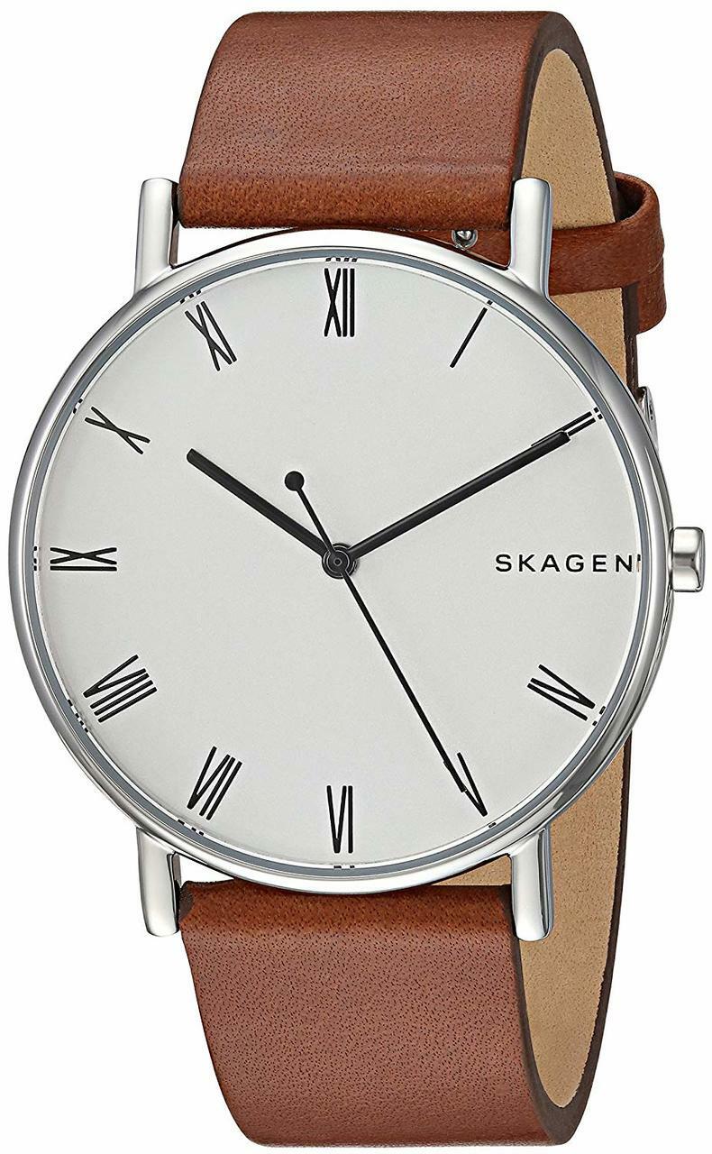 Signatur tan leather outlet watch