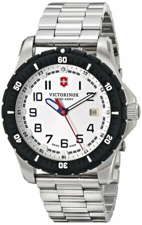 Victorinox Swiss Army Maverick Sport White Dial Stainless Steel Mens Watch