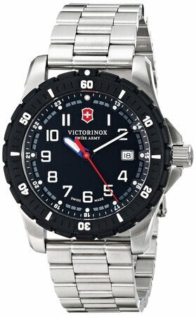 Victorinox Swiss Army Maverick Sport Black Dial Stainless Steel Mens Watch