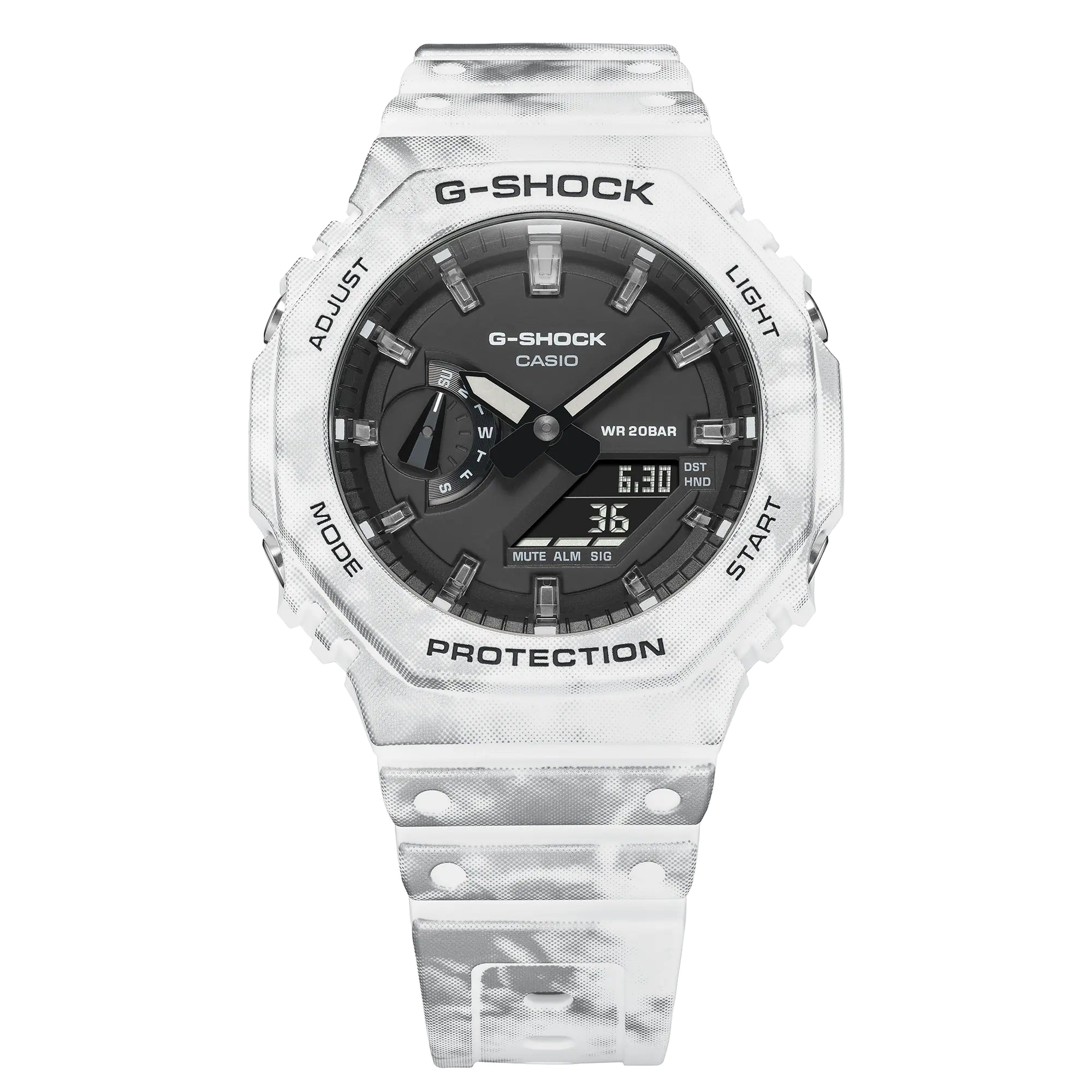 G-Shock Digital Analog White Snow Band Watch GAE2100GC-7A