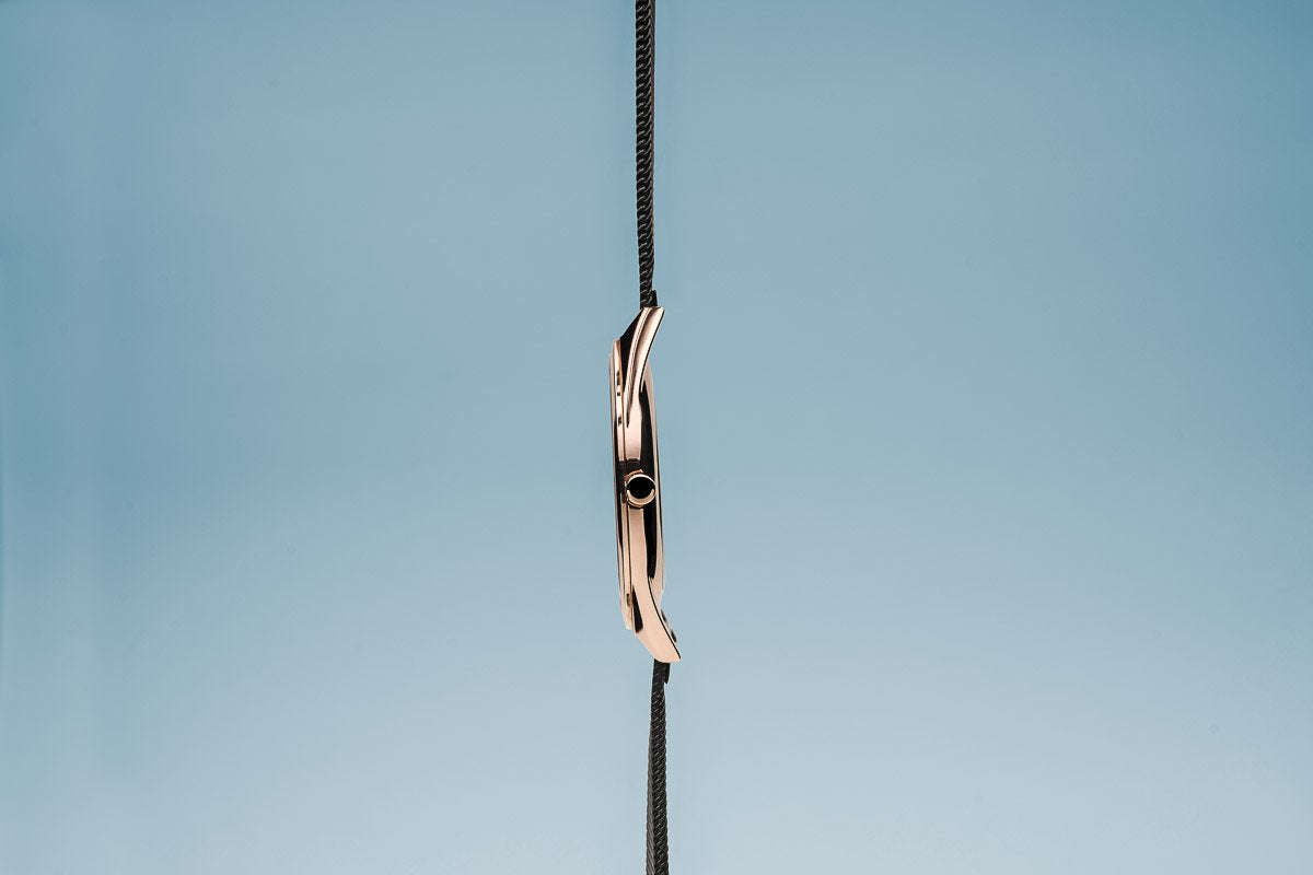 Bering Ultra Slim Polished Rose Gold Watch