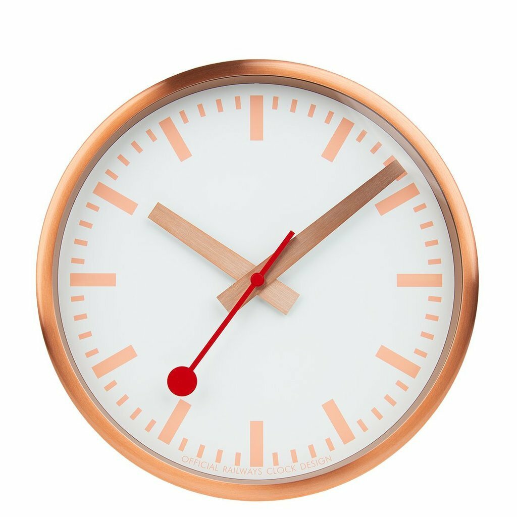 MONDAINE OFFICIAL SWISS RAILWAYS WALL CLOCK A990.CLOCK.17SBK