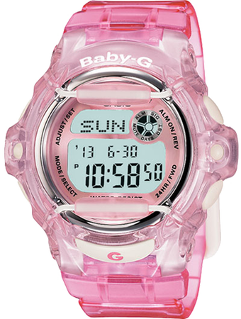 Casio Bg169R-4 Baby-G Pink Whale Digital Sport Womens Watch