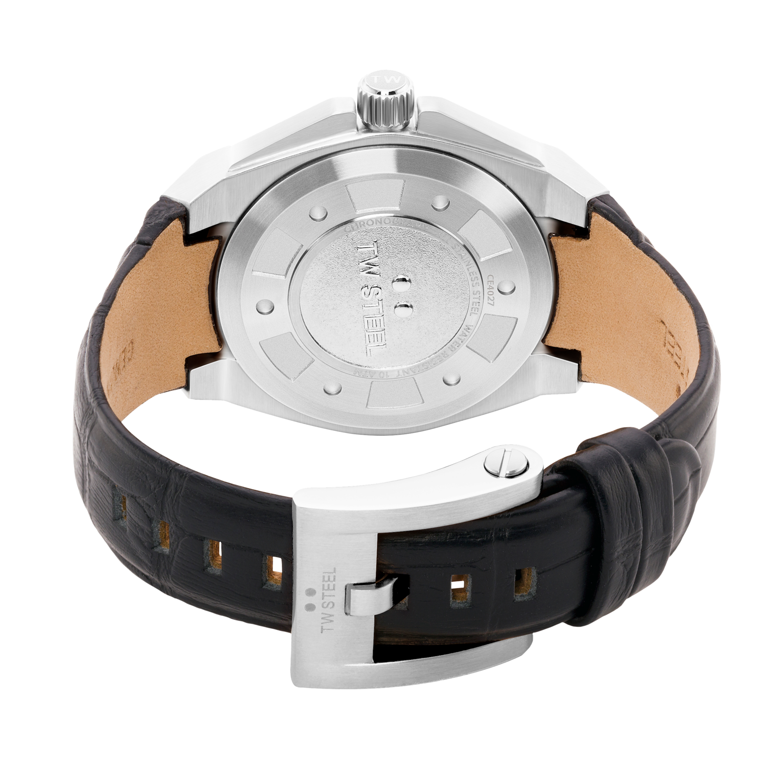 TW Steel CEO Tech Ladies 38mm Black Leather Strap CE4027
