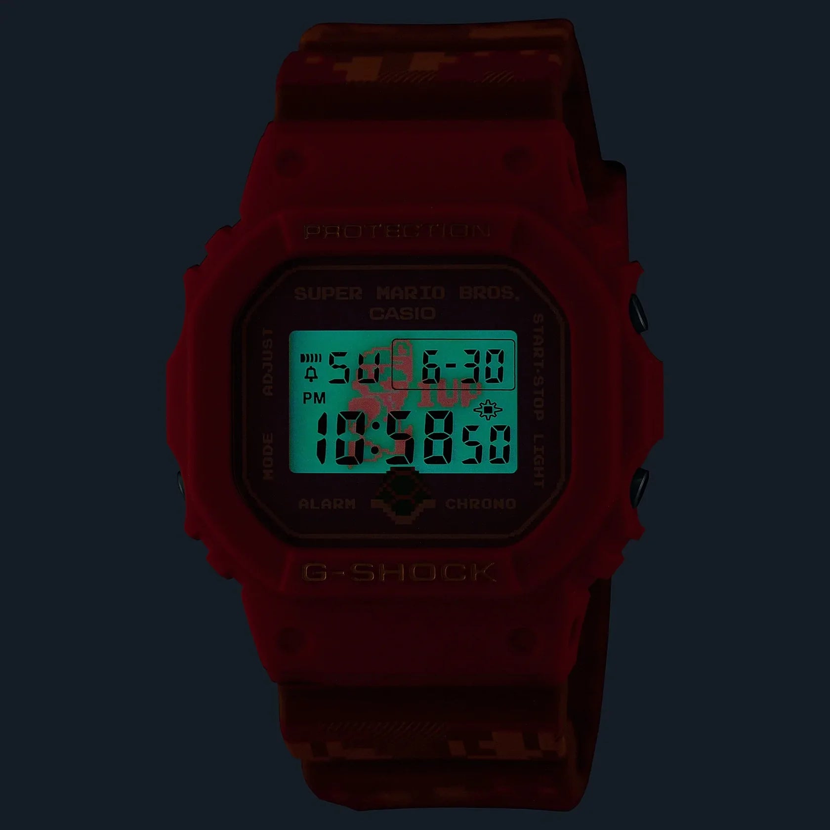 G-Shock Super Mario Bros Light Purple Face Watch DW5600SMB-4D