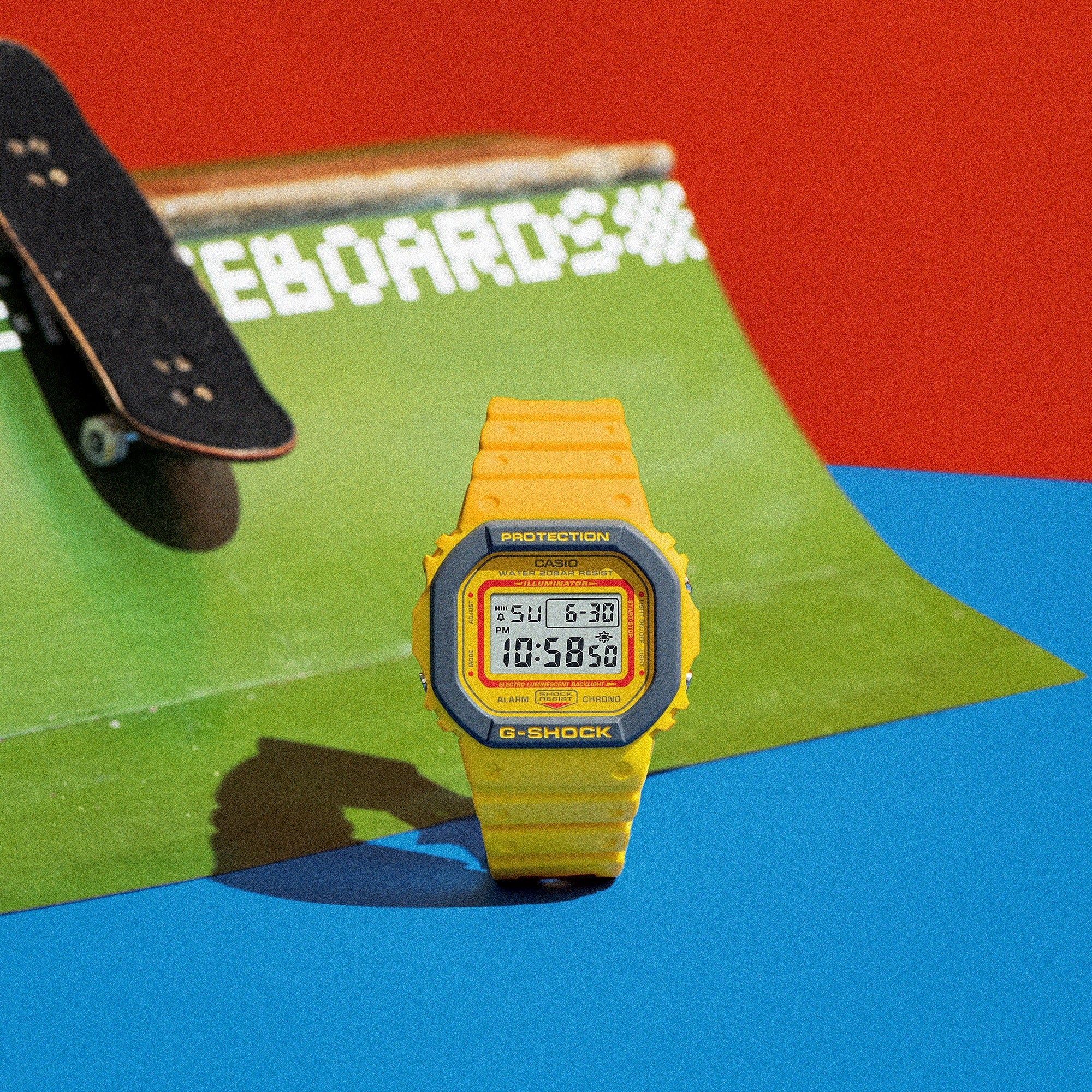 G-Shock 5600 Series '90s-inspired colourful' Yellow DW5610SC-2D