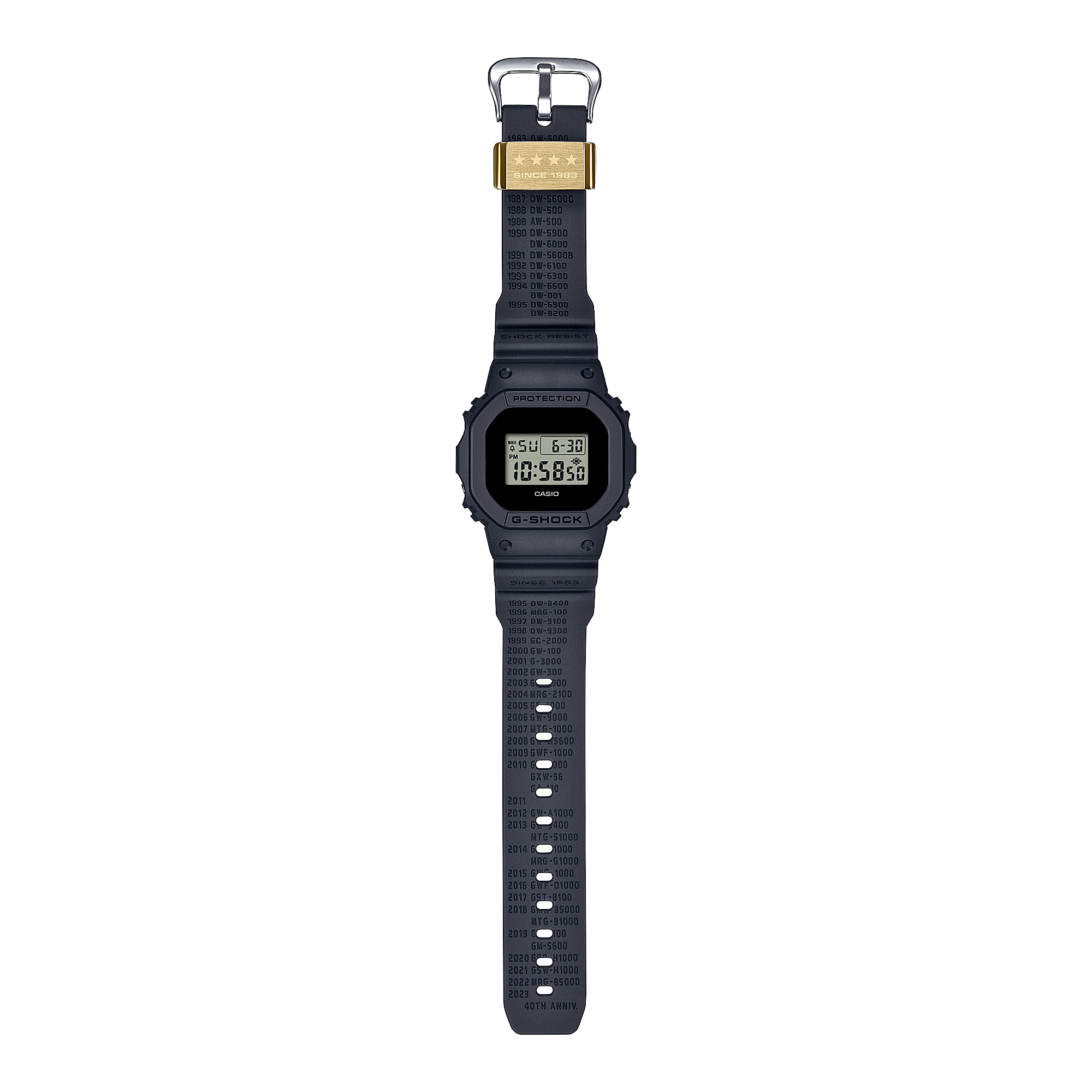 G-Shock Digital 5600 Series Black Resin Watch DWE5657RE-1D