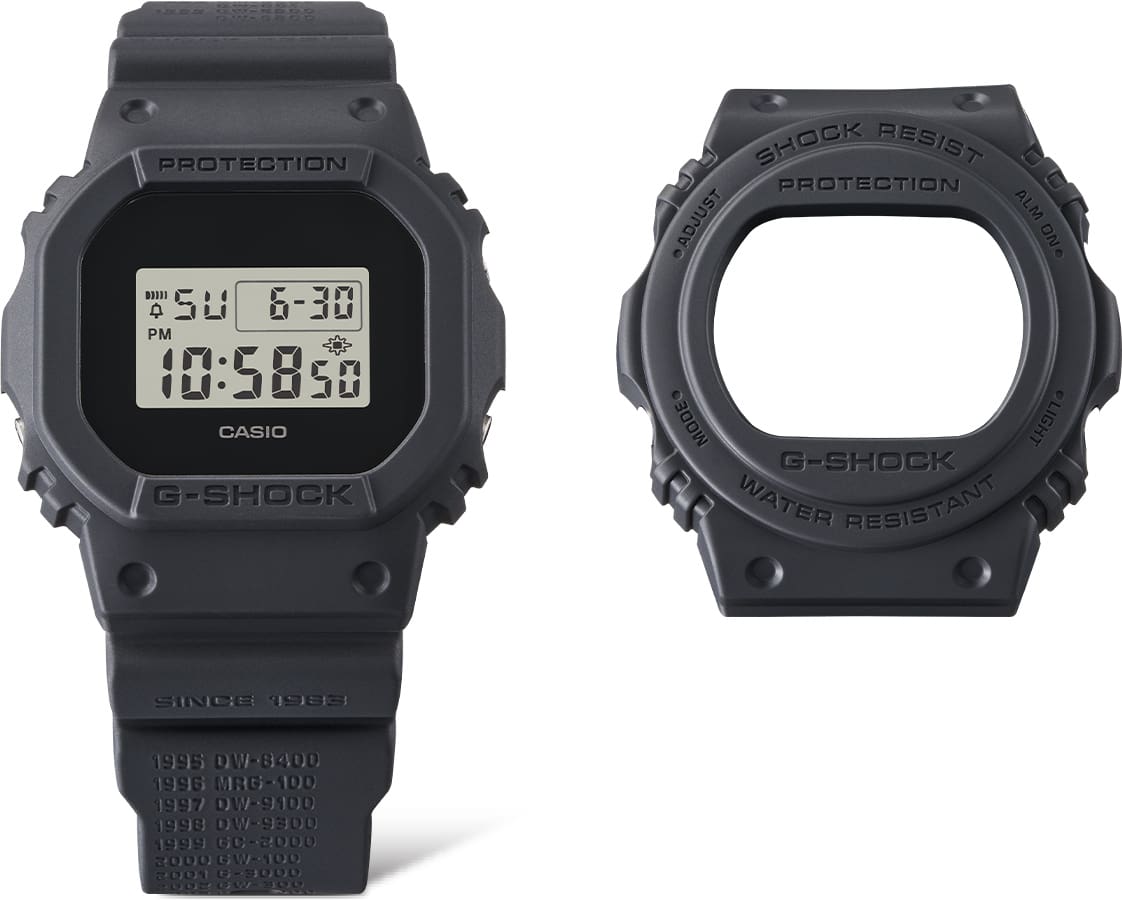 G-Shock Digital 5600 Series Black Resin Watch DWE5657RE-1D