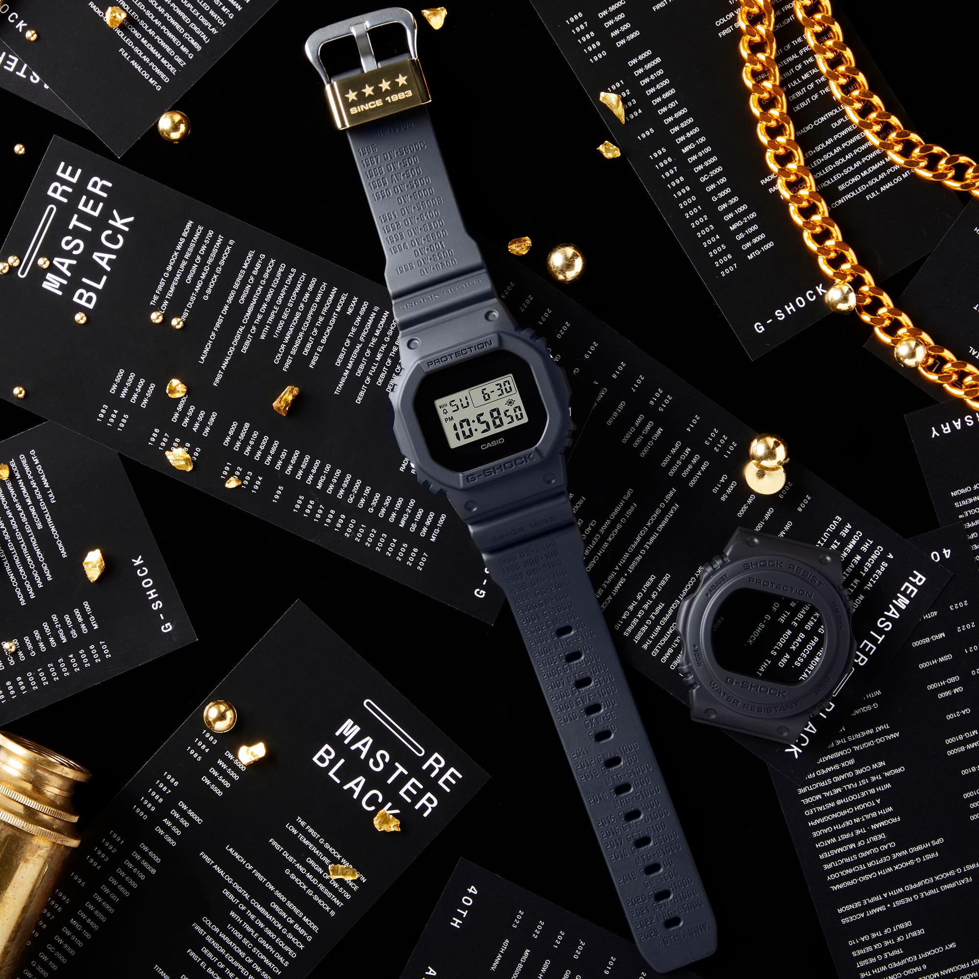 G-Shock Digital 5600 Series Black Resin Watch DWE5657RE-1D