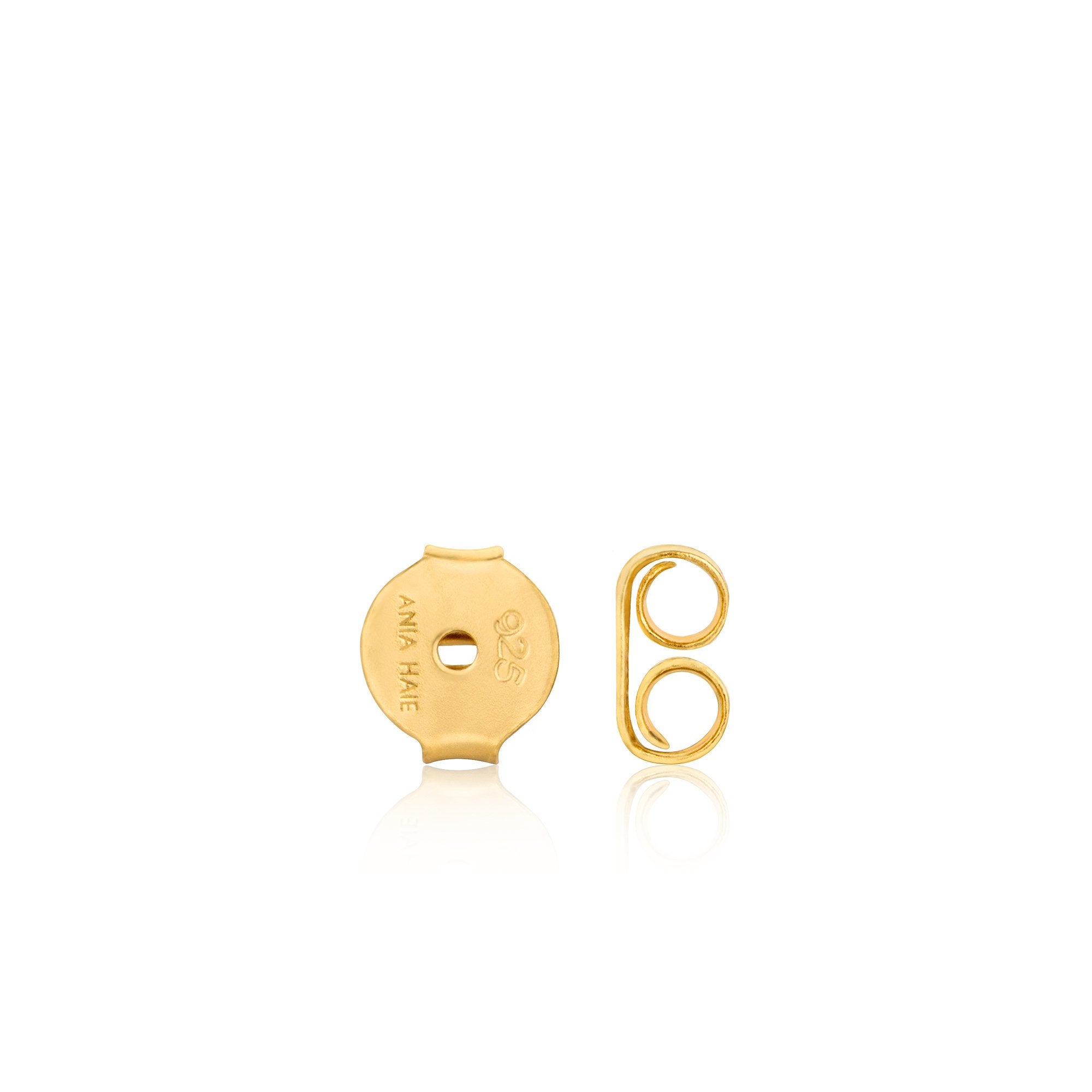 Ania Haie Sage Enamel Gold Stud Earrings