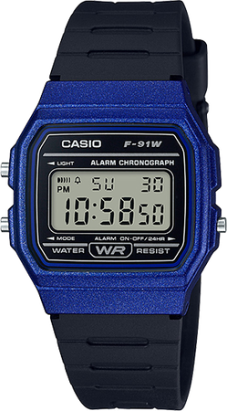 Casio Mens 'Classic' Quartz Plastic And Resin Casual Watch, (Model: F-91Wm-2Adf)