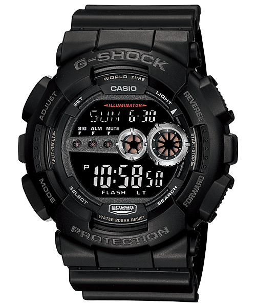 G Shock Super Illuminator Men s Watch GD100 1B Watch Direct