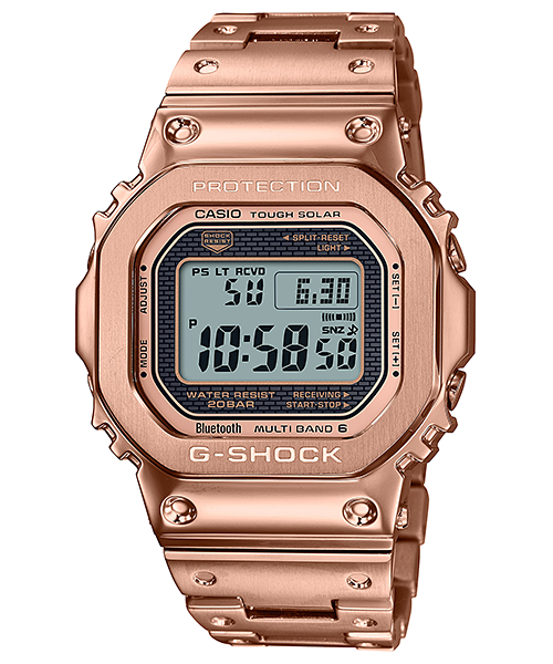 G Shock DW5600 Series Rose Gold All Metal Masterpiece GMWB5000GD 4D Watch Direct