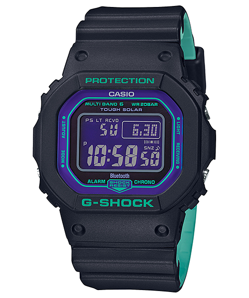 G-Shock 5600 Connect 90 年代蓝牙太阳能男式手表GWB5600BL-1D – Watch Direct