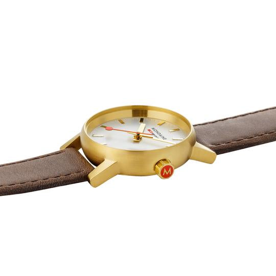 Mondaine Official EVO2 Golden Stainless Steel Watch MSE.30112.LG