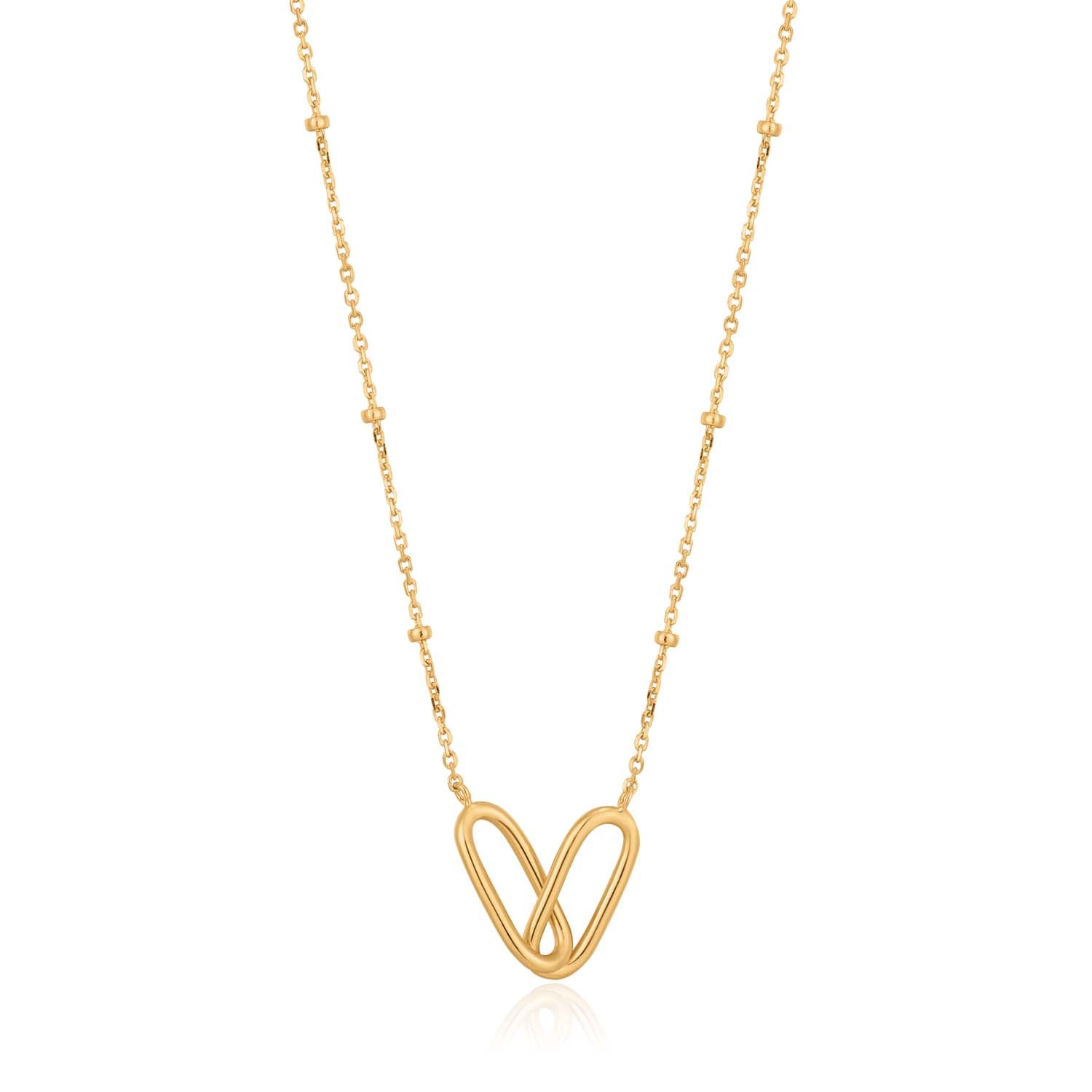 Ania Haie Beaded Chain Link Necklace - Gold