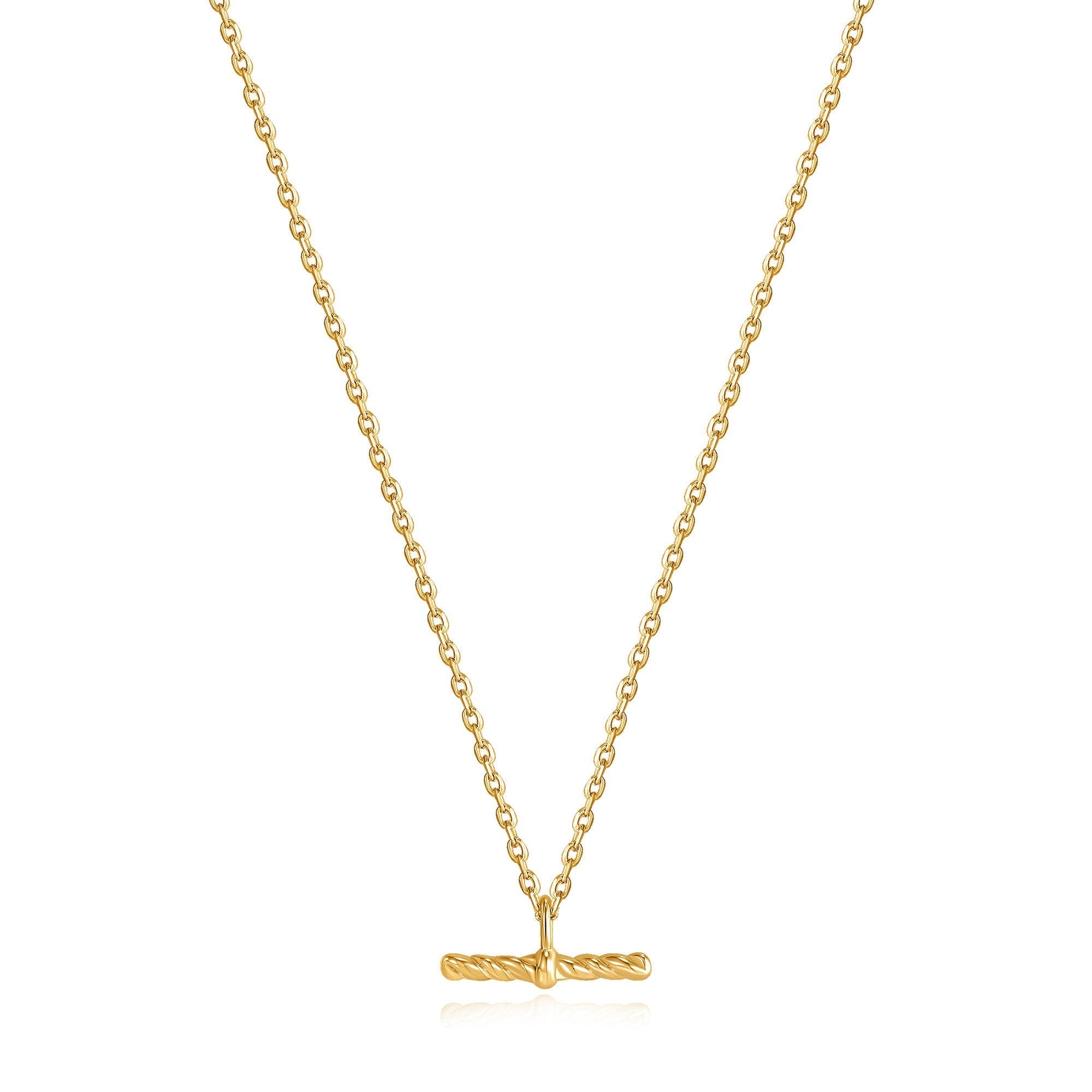 Ania Haie Gold Rope T-Bar Necklace