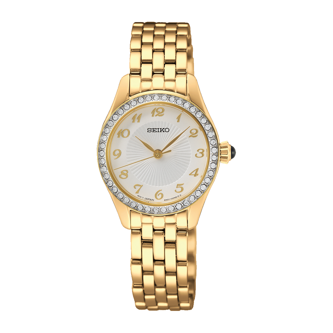 Seiko Ladies Daywear Gold Tone Watch SUR388P
