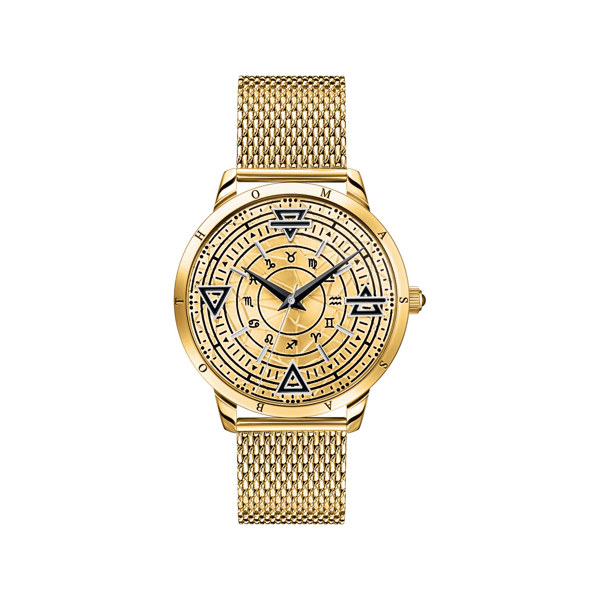 THOMAS SABO Men's watch elements of nature gold