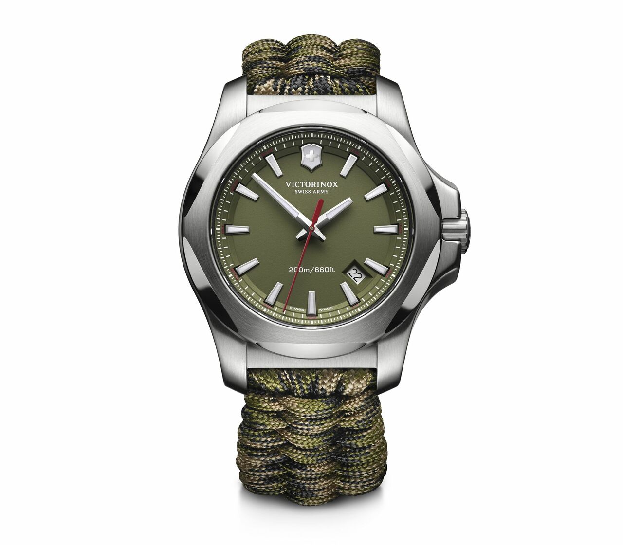 Victorinox 'I.N.O.X.' Swiss Quartz Stainless Steel Casual Mens Watch 241727