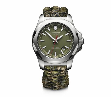 Victorinox 'I.N.O.X.' Swiss Quartz Stainless Steel Casual Mens Watch 241727
