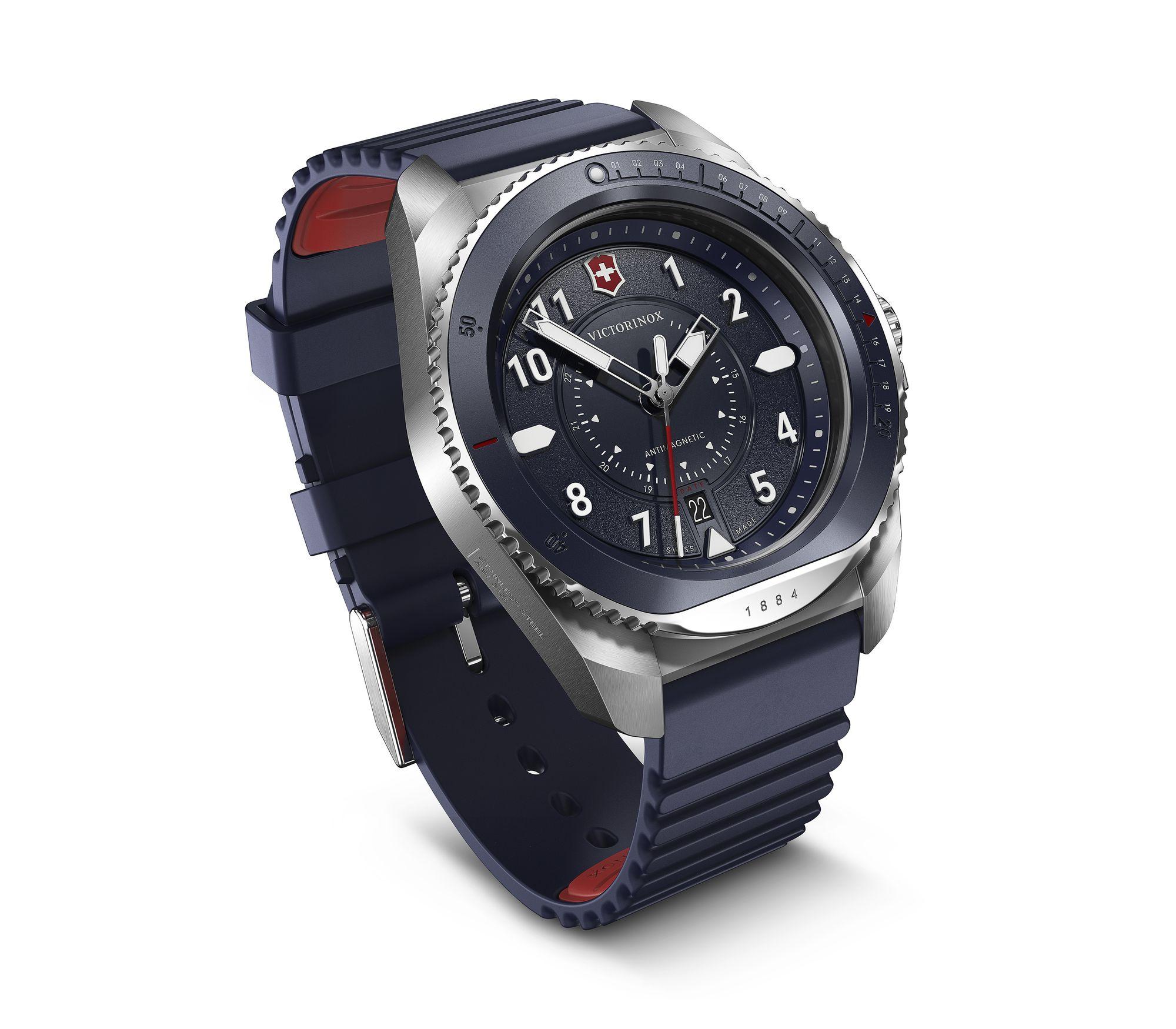 Victorinox Journey 1884 Blue Rubber Watch 241975