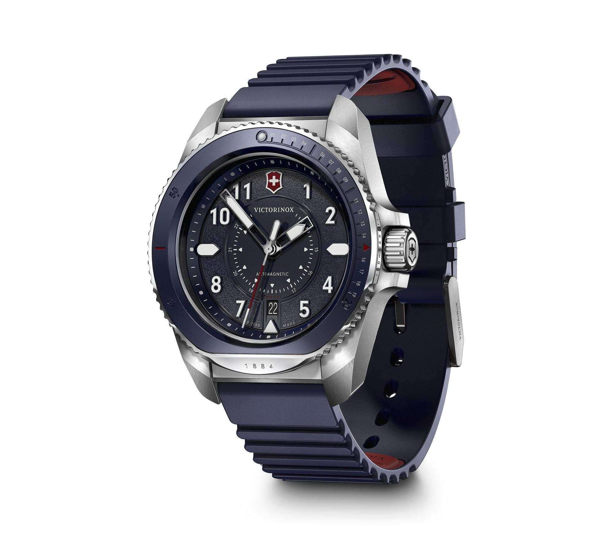 Victorinox Journey 1884 Blue Rubber Watch 241975