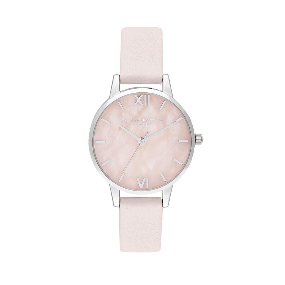 Olivia Burton Semi Precious Silver Blossom Watch Silver Watch Direct