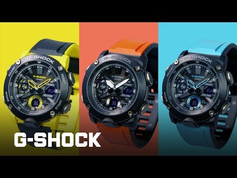G-Shock Carbon Core Blue Band Watch GA2000-1A2