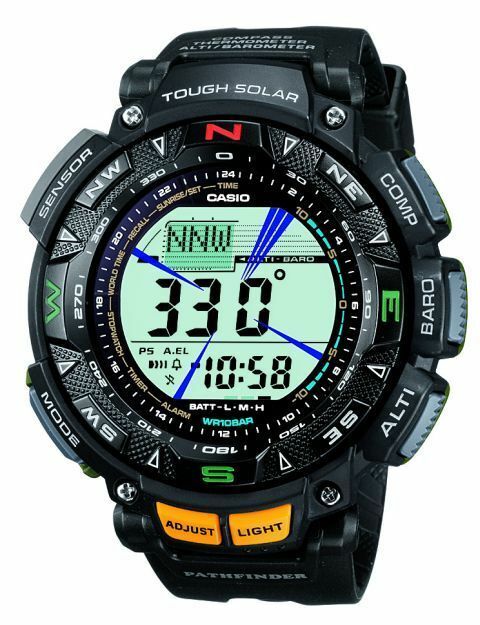 Casio Pathfinder Triple Sensor Solar Power Pag240-1 - Mens Watch