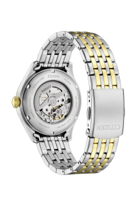 Citizen Mechanical NH8414-58B cream dial two tone stainless steel lifestyle image