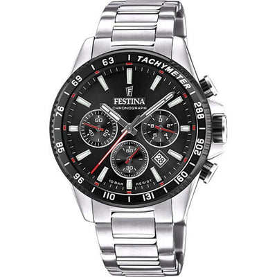 Festina Black Dial Stainless Steel Strap Men's Watch F20560/6