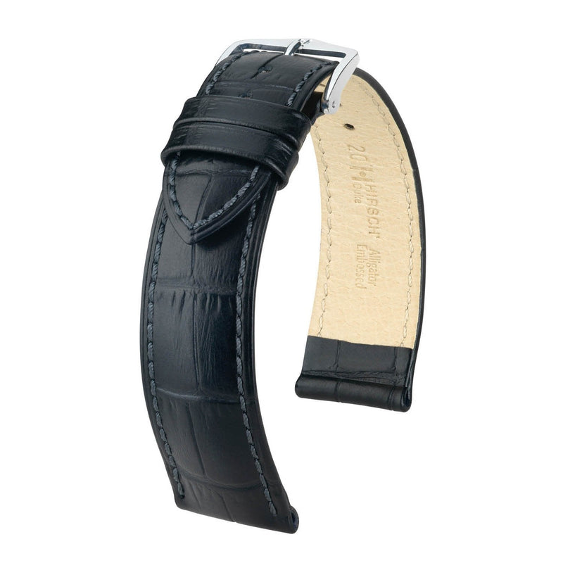 Hirsch Duke M Finest Italian Black Leather Band