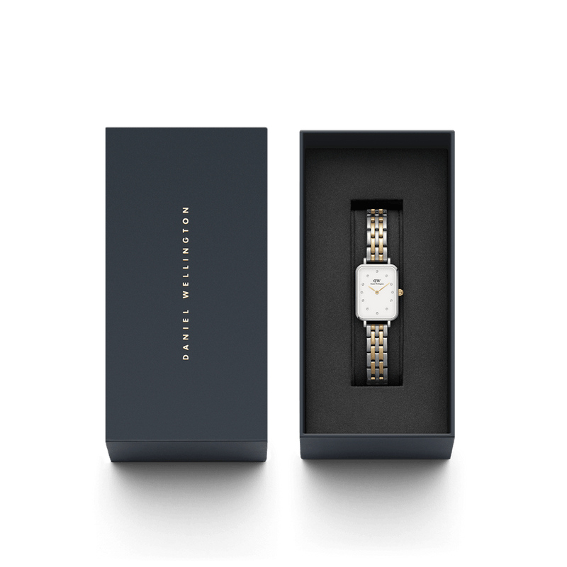 Daniel Wellington Quadro Lumine 20X26mm 5 链白色手表 DW00100625