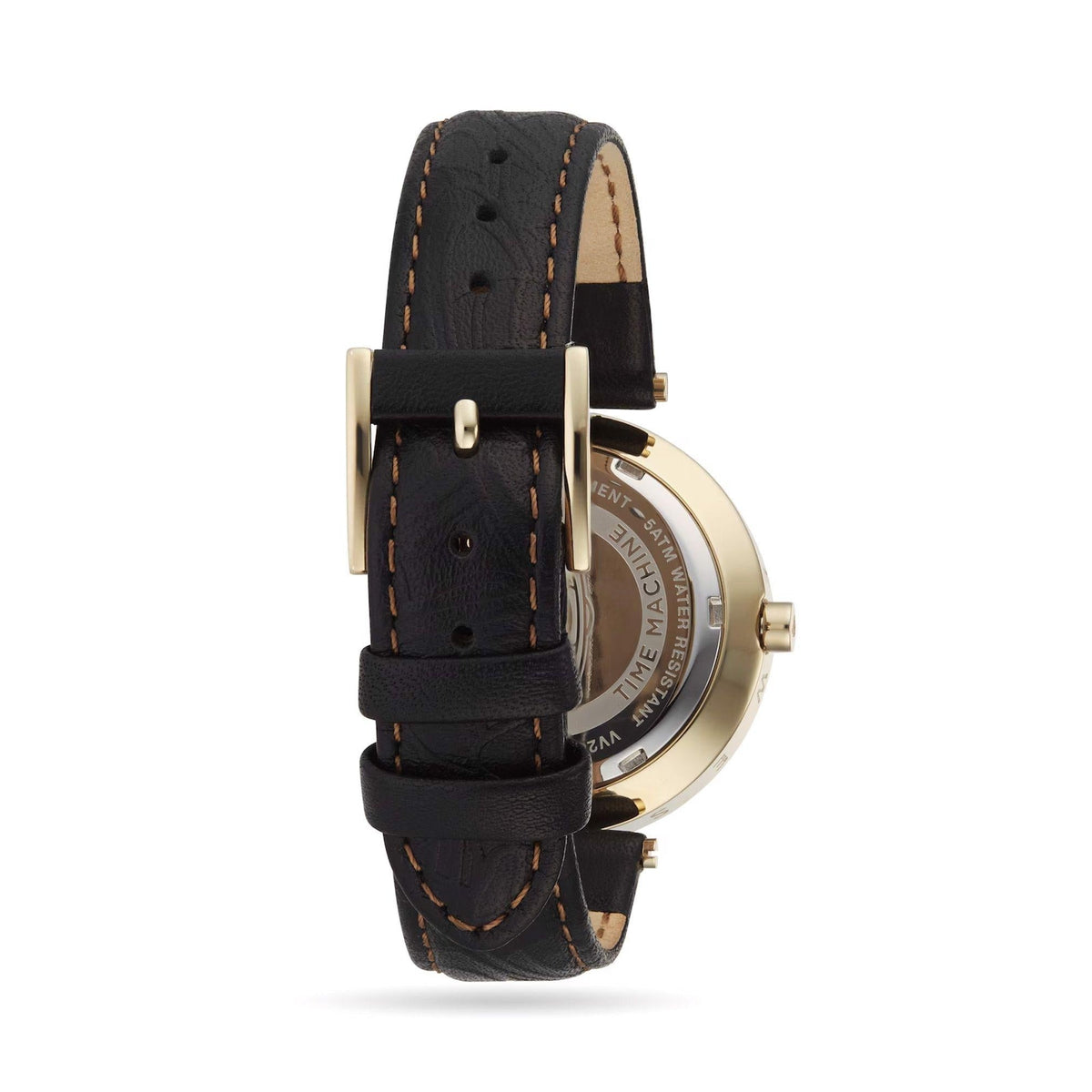 Vivienne Westwood Whitehall Gold 34mm Black Leather Watch, alternate view