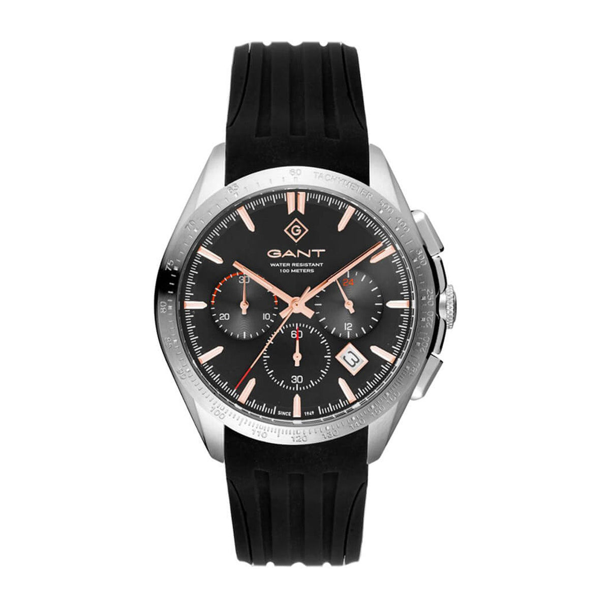 Gant Mammondsport Grey Dial Black Strap Watch