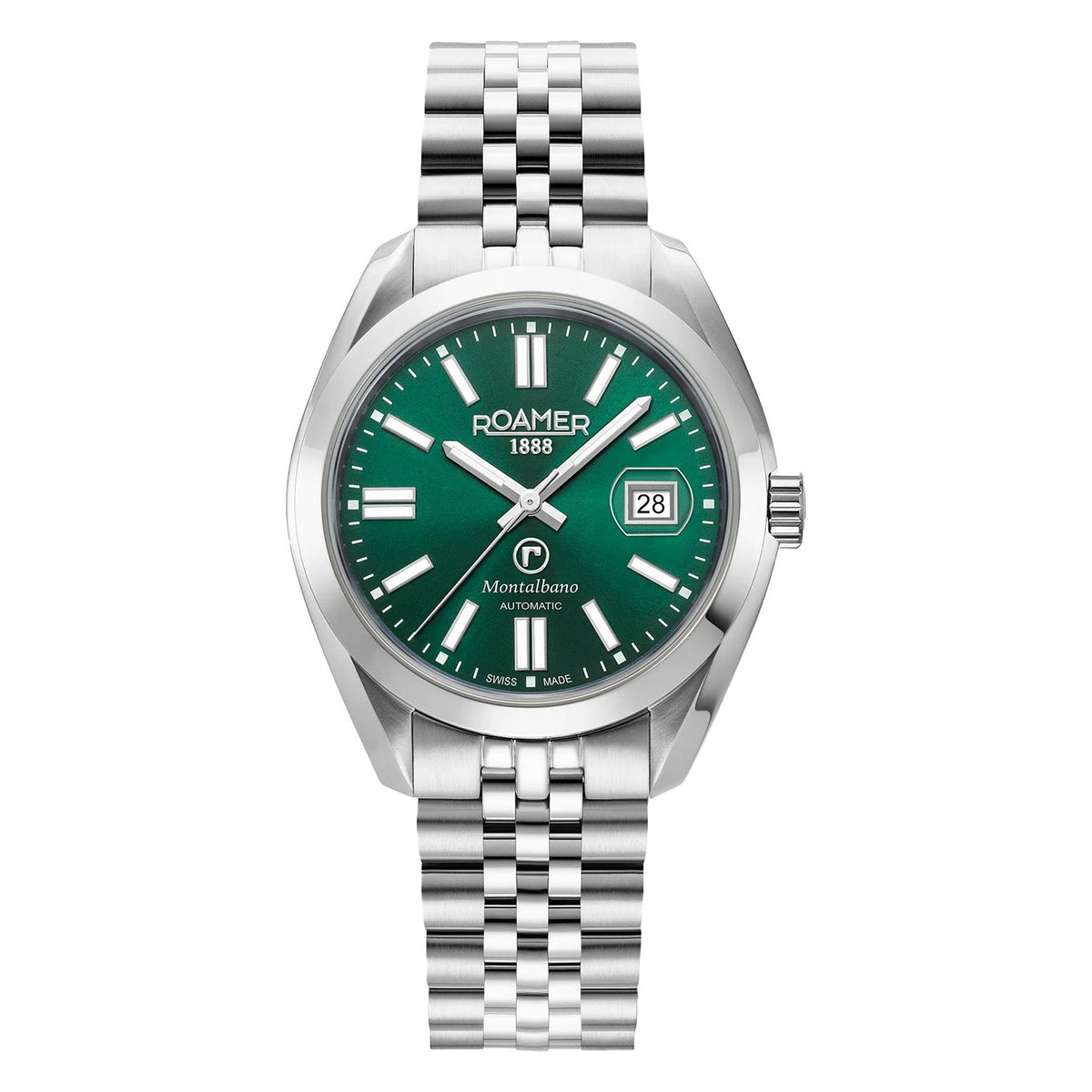 Roamer Montalbano Gents 41mm Green Dial Stainless Steel Strap Watch