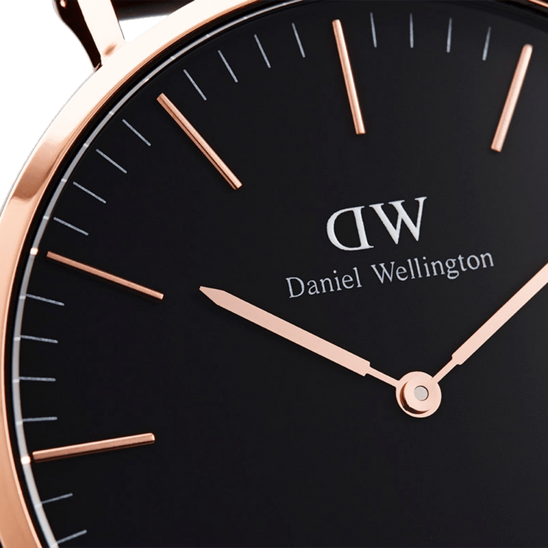 Daniel Wellington Classic 40mm Roselyn Black Dial Watch DW00100269