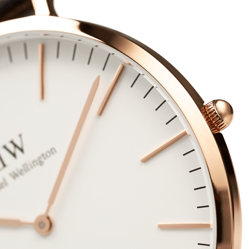 Daniel Wellington 经典 40 毫米 York 白色表盘腕表 DW00100011