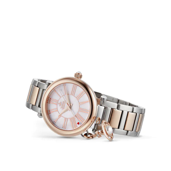 Vivienne Westwood Mother Orb Mother of Pearl Dial Stainless Steel Women's Watch VV006PRSSL