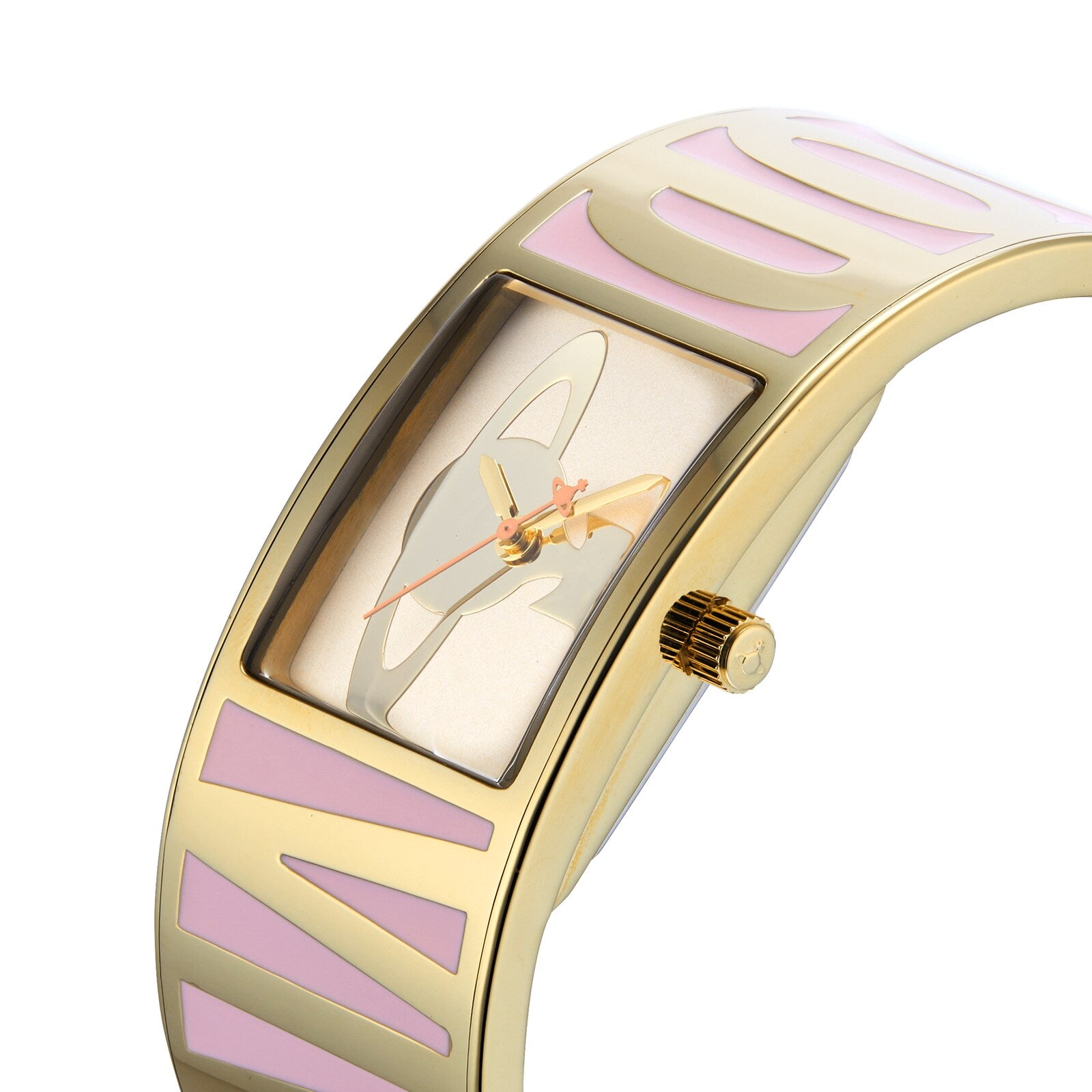 Vivienne Westwood Belvoir Pink Dial Bangle Women's Watch VV325LPKGD