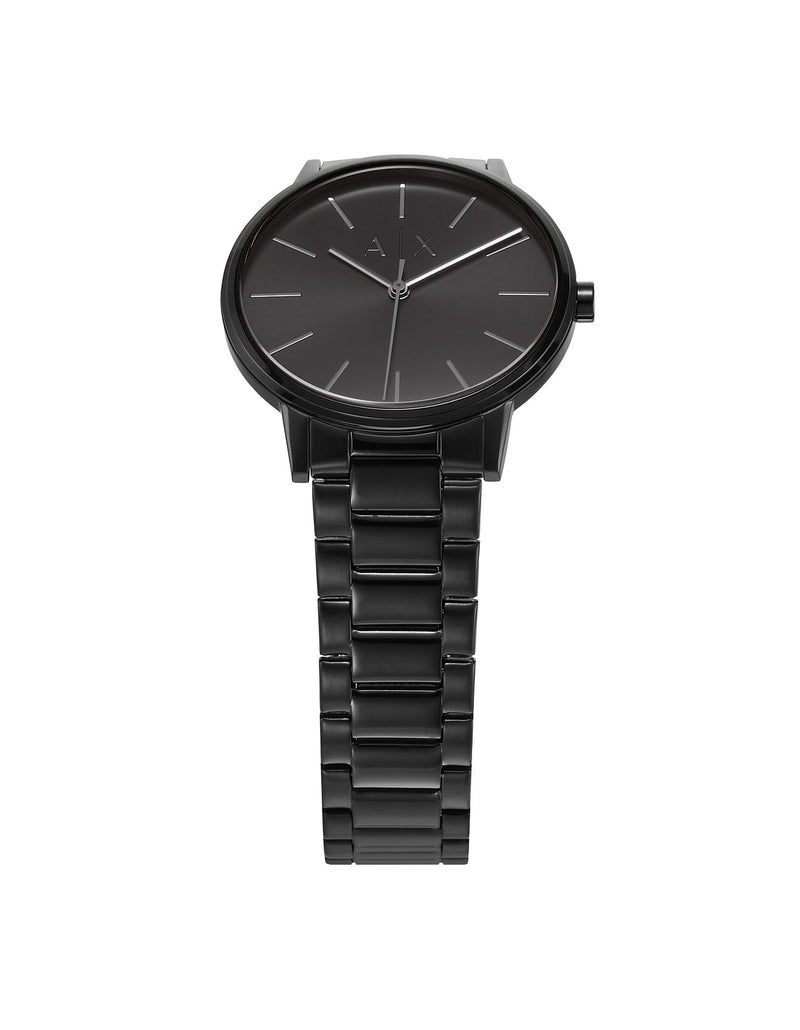 Armani Cayde Elegant Black Steel Band Timepiece AX2701