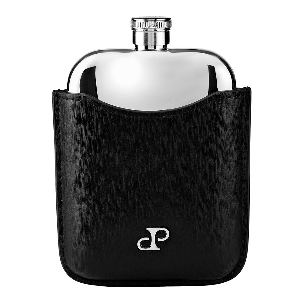 Wolf Philipp Hip Flask With Cover Black